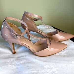 Tan Patent Heels
